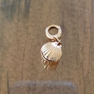Fossil shell charm